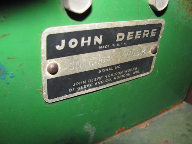 Stolen John Deere Serial Numbers